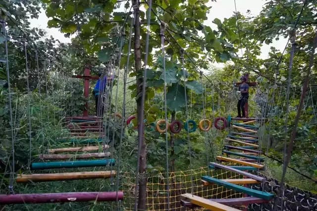 adventure activity at madhuban eco retreat bhopal