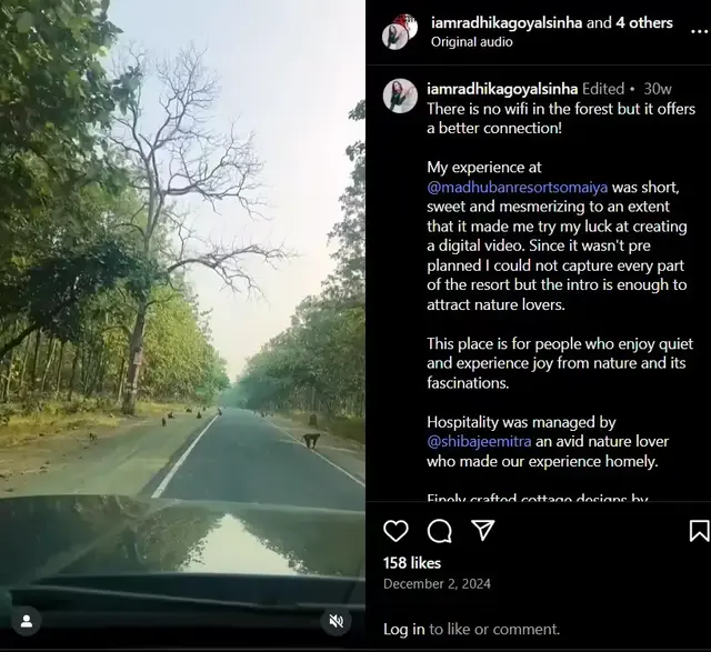 radhika goyal customer review for madhuban eco retreat